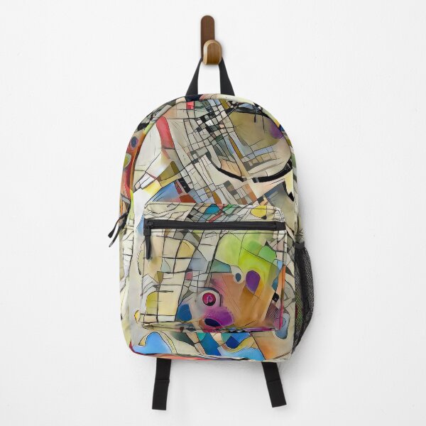 Item preview, Kandinsky-Inspired Portrait Of A Girl Wearing Glasses designed and sold by Artificial-Arts.