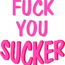 Charli Xcx Fuck You Sucker Sticker By Merch4people Redbubble