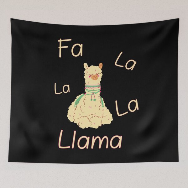 Item preview, fa la la llama christmas lights snowflakes funny llama christmas lover designed and sold by Unicorny-Design.