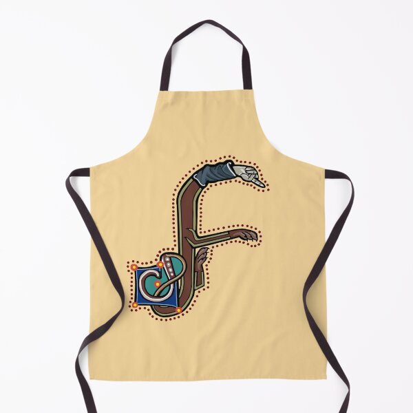 Item preview, Letter F Manicule W 14C Maastricht Psalter parody designed and sold by Donnahuntriss.