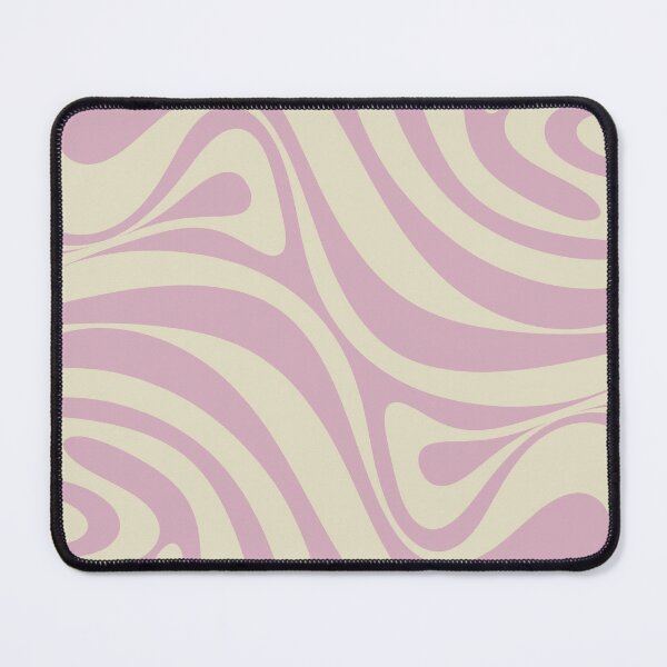 Item preview, New Groove Retro Swirls Abstract Pattern in Soft Pastel Lavender Pink designed and sold by kierkegaard.