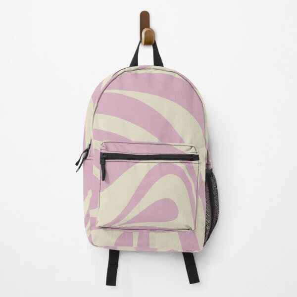 Item preview, New Groove Retro Swirls Abstract Pattern in Soft Pastel Lavender Pink designed and sold by kierkegaard.