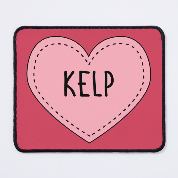 Item preview, Kelp Cute Pink Heart Stitches designed and sold by cashewdays.