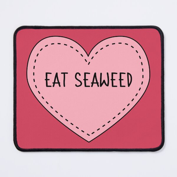 Item preview, Eat Seaweed Cute Pink Heart Stitches designed and sold by cashewdays.
