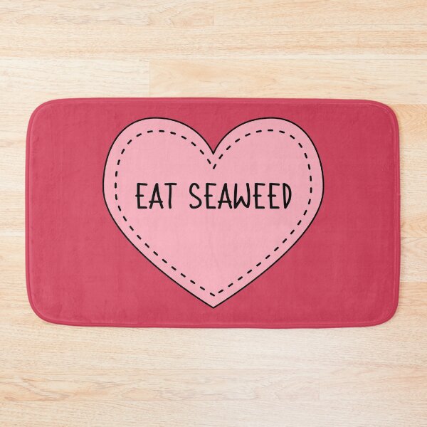 Item preview, Eat Seaweed Cute Pink Heart Stitches designed and sold by cashewdays.