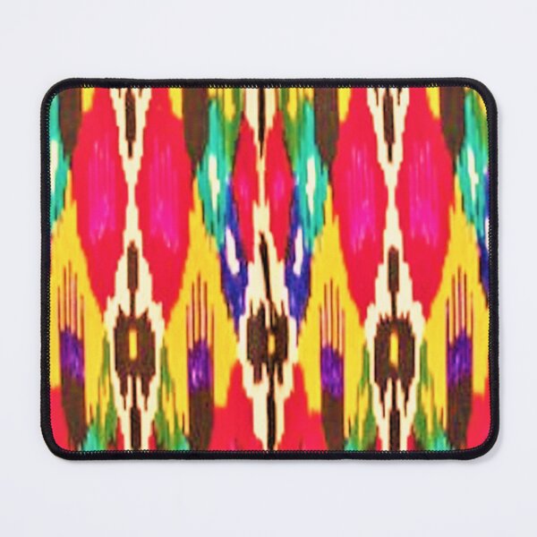 Item preview, Bright sunny colors of Uzbek ikat atlas classical designed and sold by LeFabriqueOuz.
