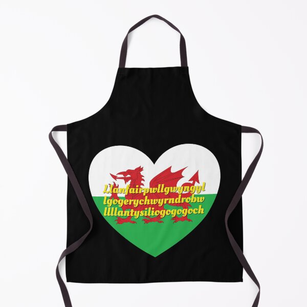 Item preview, Llanfairpwllgwyngyllgogerychwyrndrobwllllantysiliogogogoch Corazón de la bandera galesa de Gales - Llanfairpwllgwyngyllgogerychwyrndrobwllllantysiliogogogoch designed and sold by DPattonPD.