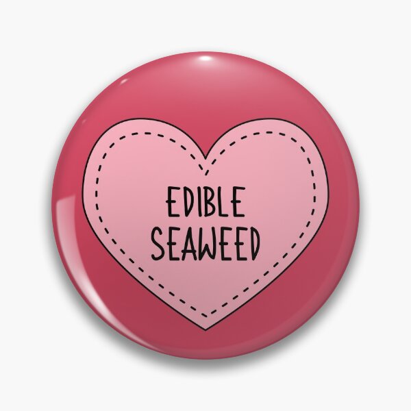 Item preview, Edible Seaweed Cute Pink Heart Stitches designed and sold by cashewdays.