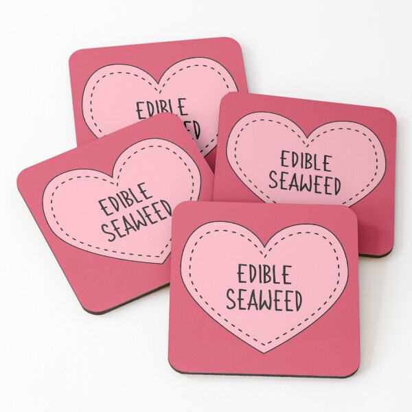 Item preview, Edible Seaweed Cute Pink Heart Stitches designed and sold by cashewdays.