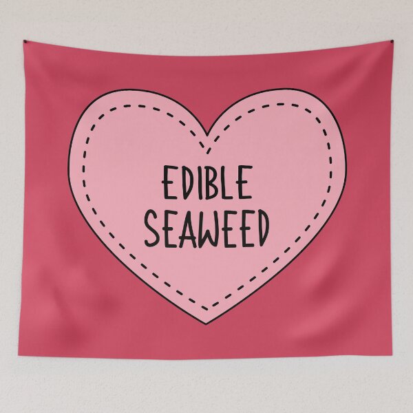 Item preview, Edible Seaweed Cute Pink Heart Stitches designed and sold by cashewdays.