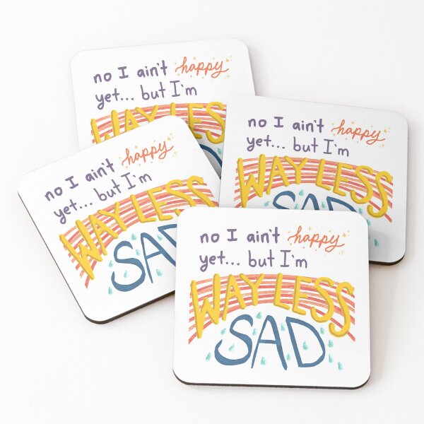 Item preview, AJR Way Less Sad Lyrics   designed and sold by EastInADay3.