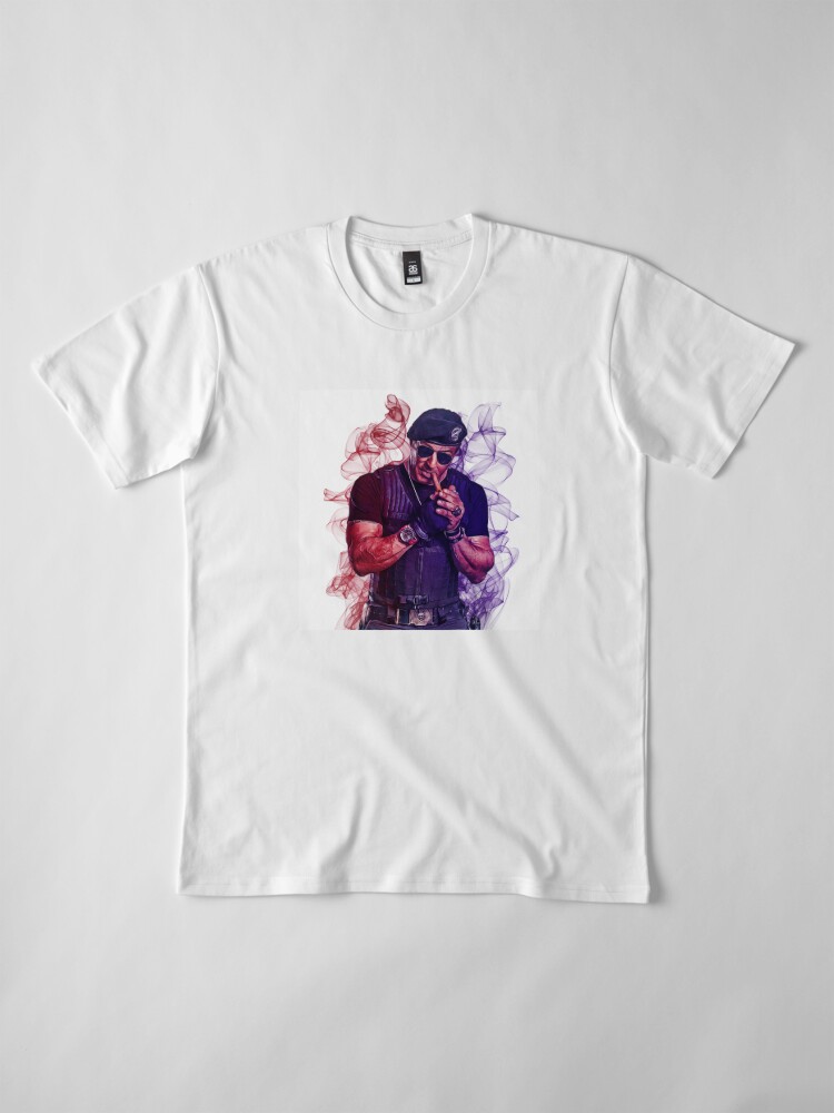 Disover Sylvester Stallone Smok T-Shirt