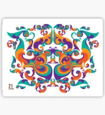 symmetrical vector colorful pattern Sticker