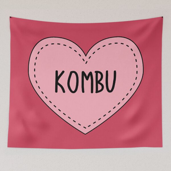 Item preview, Kombu Cute Pink Heart Stitches Edible Seaweed designed and sold by cashewdays.