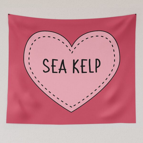 Item preview, Sea Kelp Cute Pink Heart Stitches Edible Seaweed designed and sold by cashewdays.