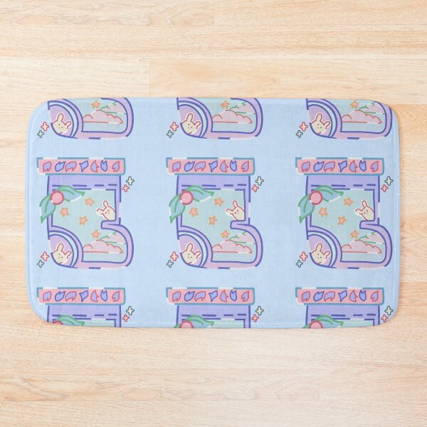 Item preview, Kawaii Bunny on Christmas Socks Pastel designed and sold by FuzzyWuffy.