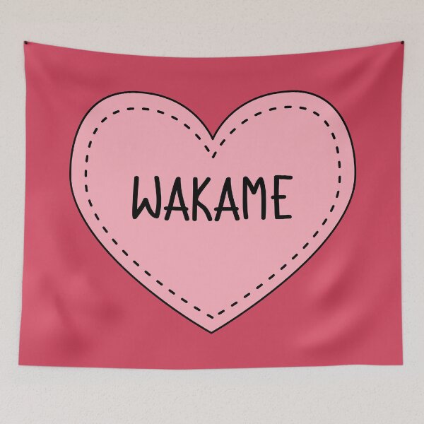 Item preview, Wakame Cute Pink Heart Stitches Edible Seaweed designed and sold by cashewdays.