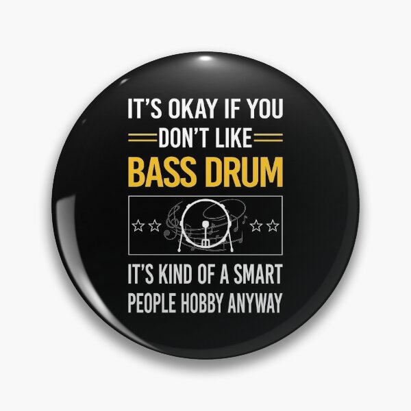 Item preview, Funny Smart People Bass Drum designed and sold by jiggleterrified.