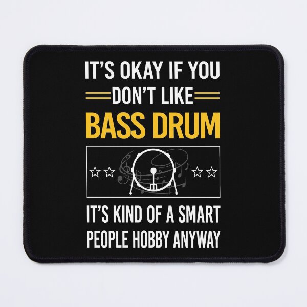 Item preview, Funny Smart People Bass Drum designed and sold by jiggleterrified.