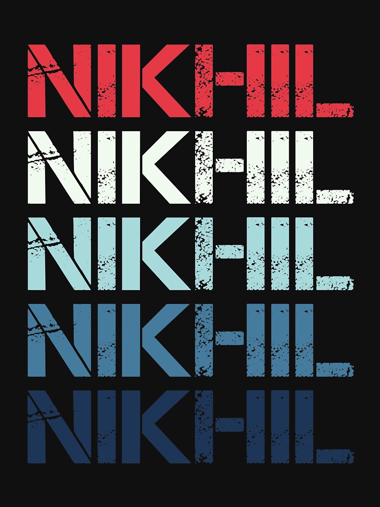 Nikhil Classic Retro Name Design - Nikhil Products