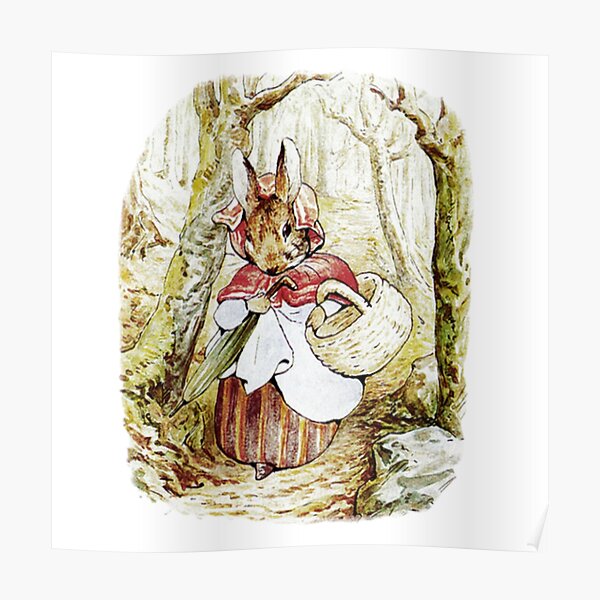 Beatrix Potter Peter Rabbit Illustration Poster