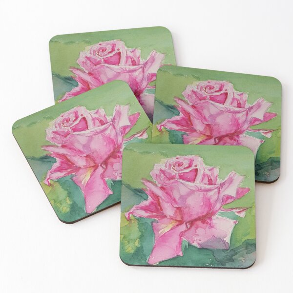 Item preview, Watercolor Pink Rose designed and sold by ChristineDavisArt.