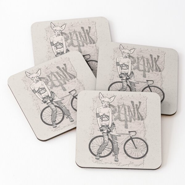 Item preview, Bike Punk Cat designed and sold by tabemisa.