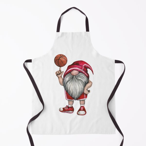 Item preview, Gnome Basketball Player with Santa Hat designed and sold by BRtisticDesigns.