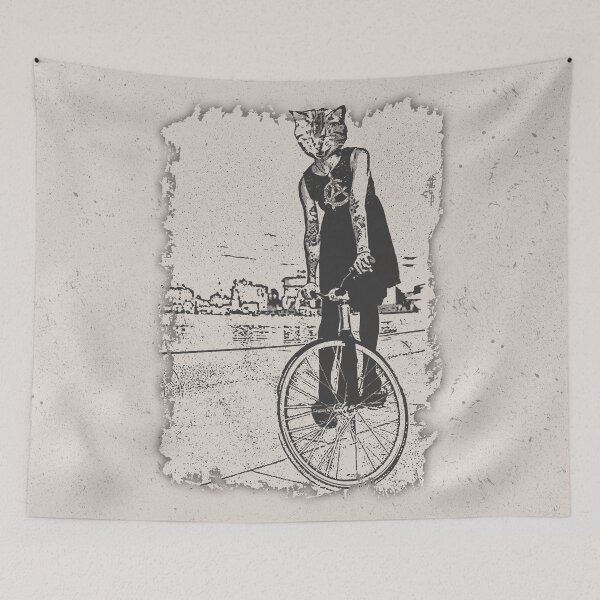Item preview, Bike Punk Cat designed and sold by tabemisa.