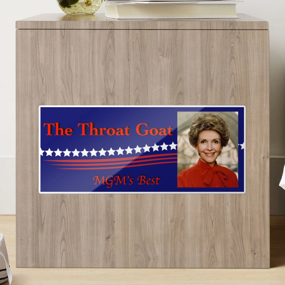 Nancy Reagan Goat Bumper Sticker