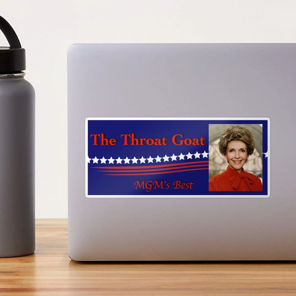 Nancy Reagan Goat Bumper Sticker