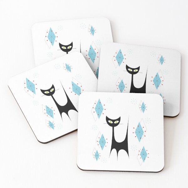 Item preview, Mid-Century Modern Atomic Cat designed and sold by Jenna McCarter Patchett.