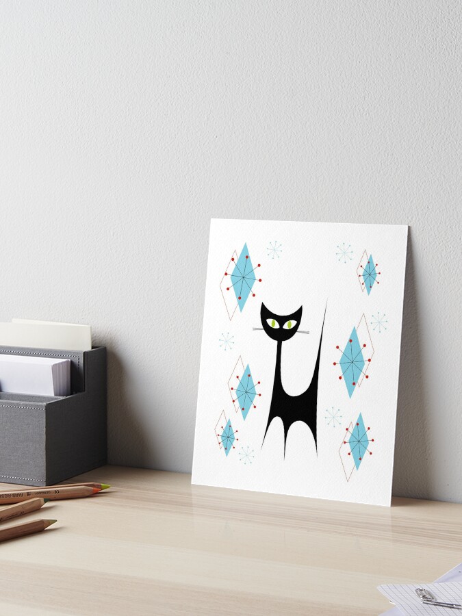 Franciscan Starburst Atomic Cat Design, Funny, Kitschy Mid Century Mod –  Mid Century Modern Gal