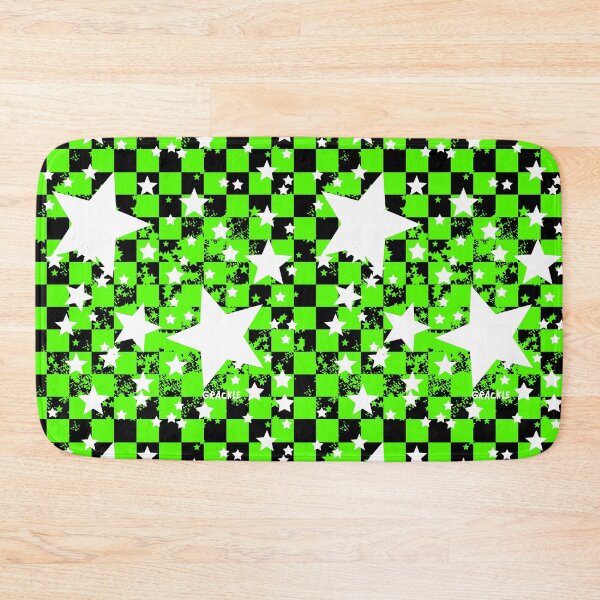 Item preview, Green Rockstar Checkerboard designed and sold by JanGrackle.