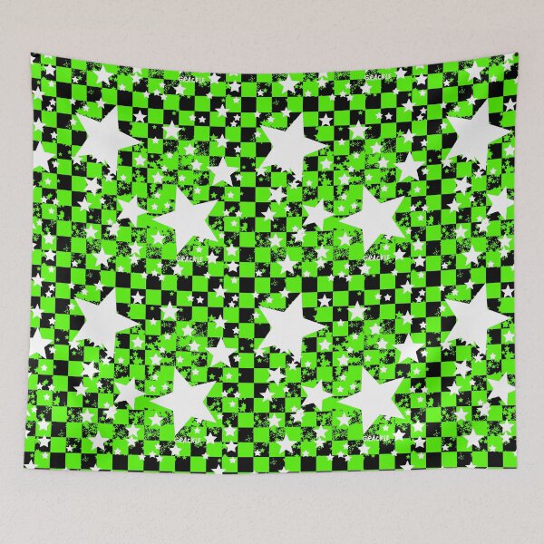 Item preview, Green Rockstar Checkerboard designed and sold by JanGrackle.