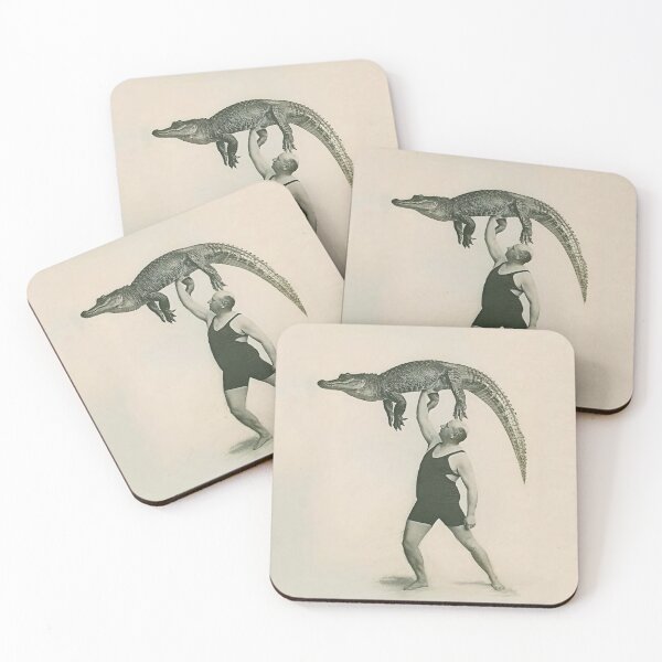 Item preview, Strongman and Crocodile Weightlifting designed and sold by MorningFive.