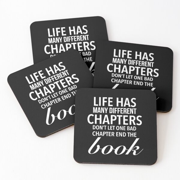 Item preview, Life has many different chapters. Don’t let one bad chapter end the book - Meaningful Uplifting Quotes designed and sold by Delandor.