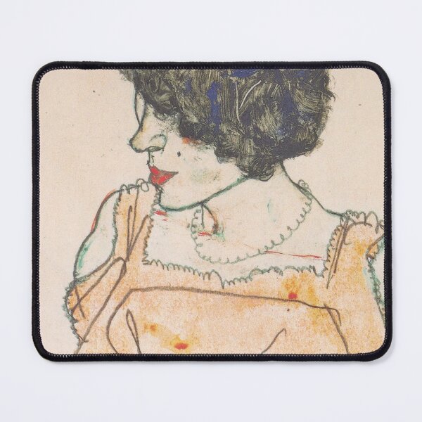 Item preview, EGON SCHIELE Sitting woman with raised dress 1914 designed and sold by artdesignco.