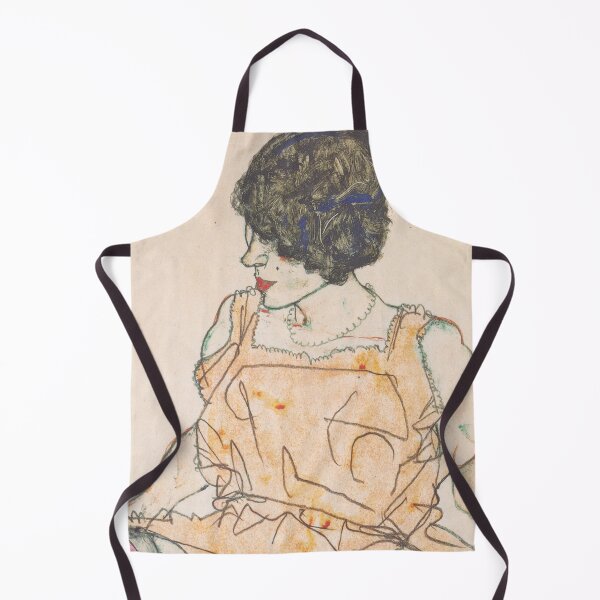 Item preview, EGON SCHIELE Sitting woman with raised dress 1914 designed and sold by artdesignco.