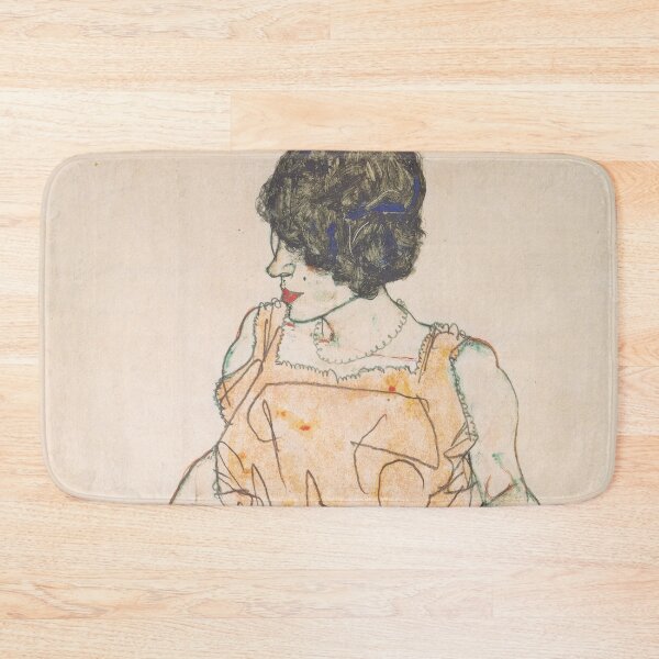 Item preview, EGON SCHIELE Sitting woman with raised dress 1914 designed and sold by artdesignco.