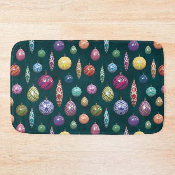 Item preview, Colourful Christmas Baubles on Mottled Paper designed and sold by James-Cole.