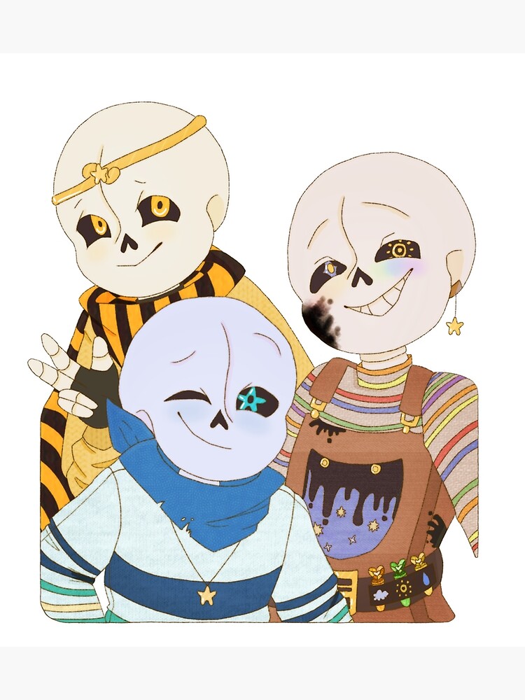 Star Sans Group Selfie w/ Ink Sans, Dream Sans, and Blue Sans Greeting  Card for Sale by Misfit Meraki