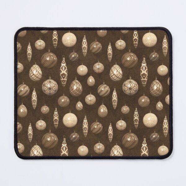 Item preview, Earthy Brown Christmas Baubles on Mottled Paper designed and sold by James-Cole.