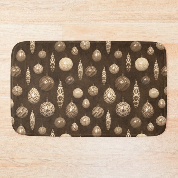 Item preview, Earthy Brown Christmas Baubles on Mottled Paper designed and sold by James-Cole.