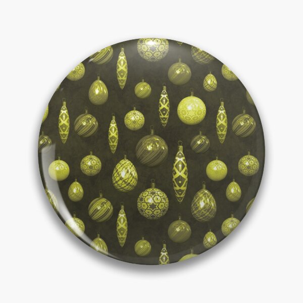 Item preview, Golden Yellow Christmas Baubles on Mottled Paper designed and sold by James-Cole.