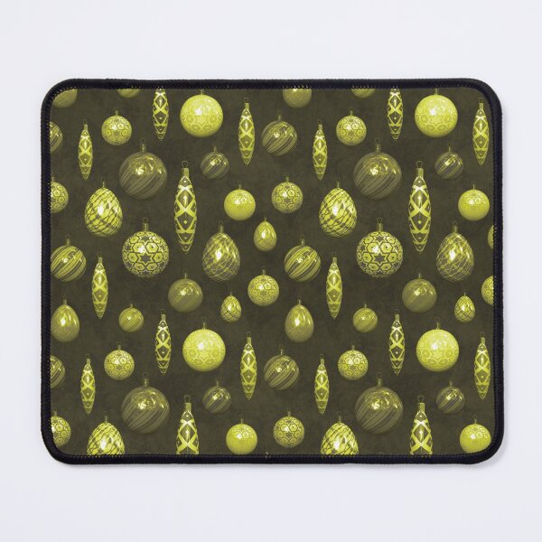 Item preview, Golden Yellow Christmas Baubles on Mottled Paper designed and sold by James-Cole.