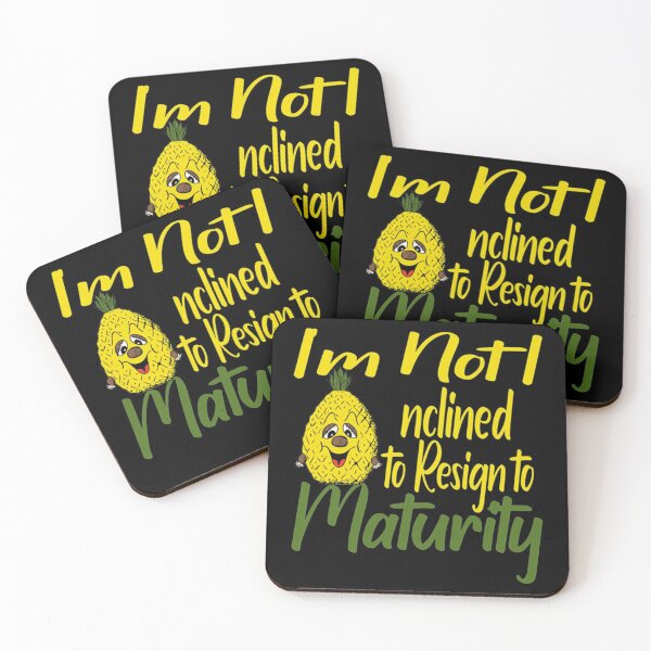 Item preview, Pineapple,I_m Not Inclined to Resign to Maturity-Sleeve Unisex designed and sold by 83PatrickBrewer.