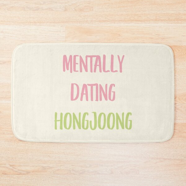 Item preview, Mentally dating ATEEZ Hongjoong typography designed and sold by Morcawork.