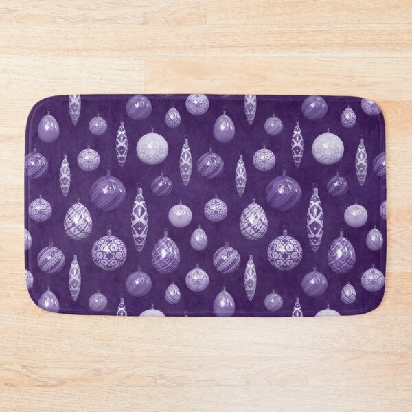 Item preview, Violet Purple Christmas Baubles on Mottled Paper designed and sold by James-Cole.