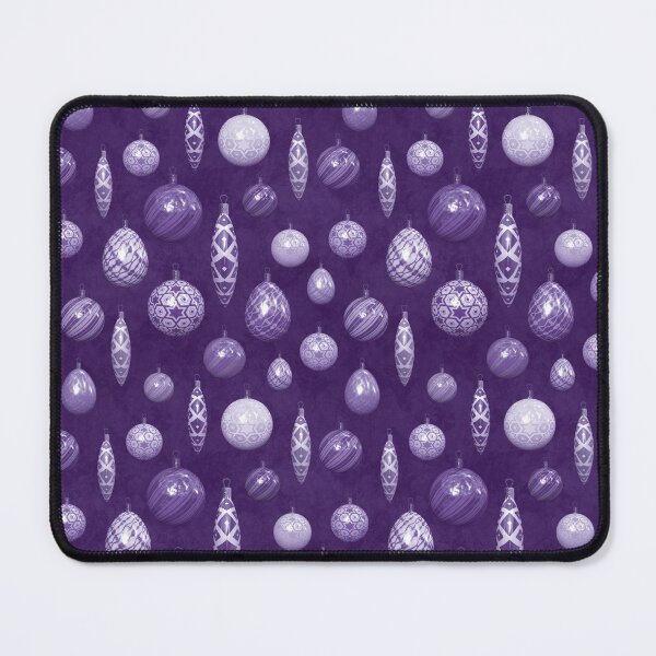 Item preview, Violet Purple Christmas Baubles on Mottled Paper designed and sold by James-Cole.